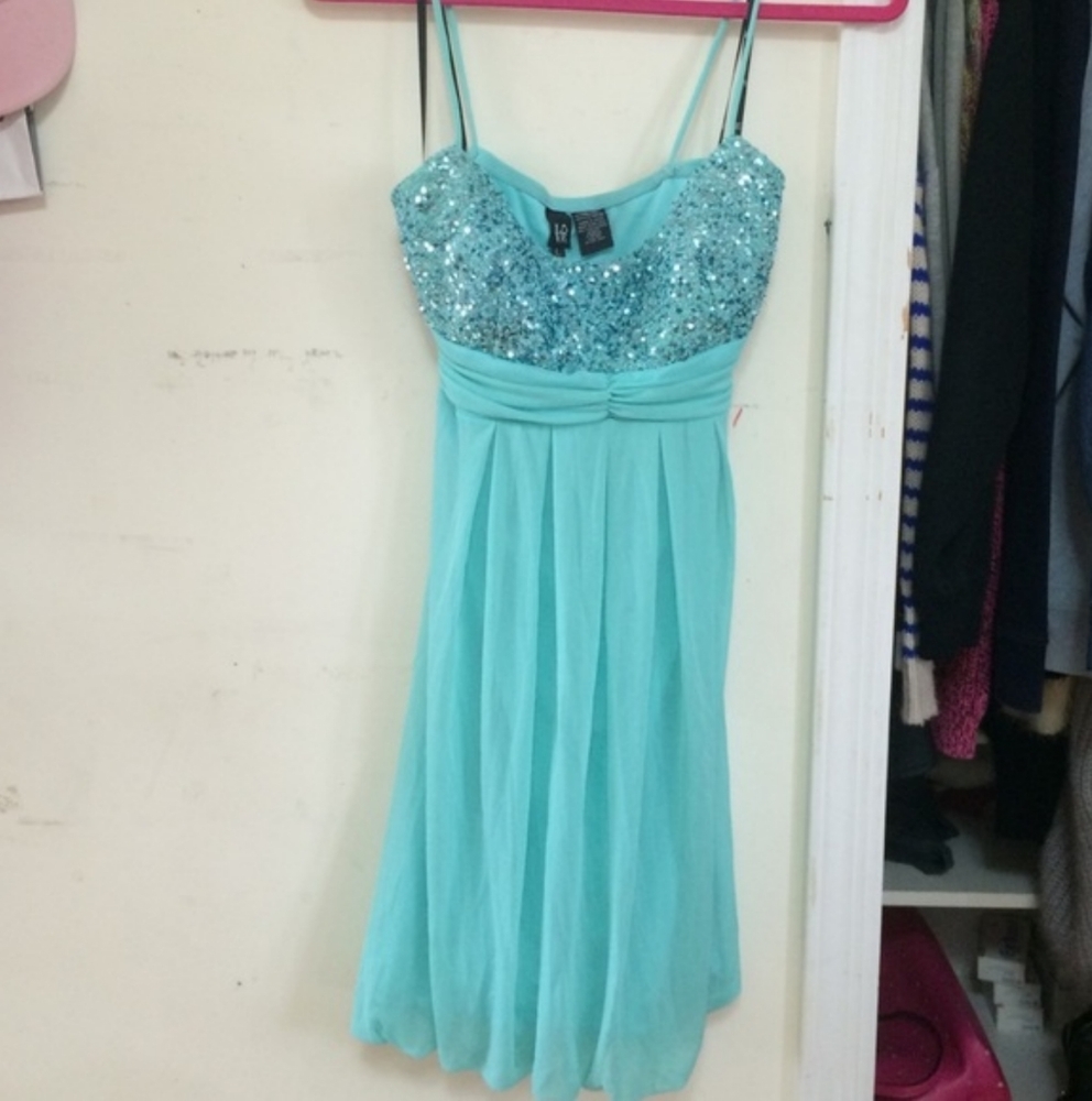Sparkle turquoise dress
